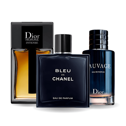 SET: SAUVAGE DIOR, BLEU DE CHANEL, DIOR HOMME INTENSE
