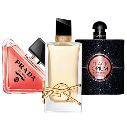 PRADA PARADOX, BLACK OPIUM YVES SAINT LAURENT, LIBRE